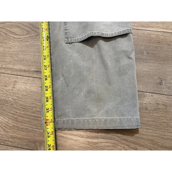 Vintage Patagonia Men's 35X32 Double Knee Gray Straight Leg Canvas Cotton Pants - Picture 6 of 9